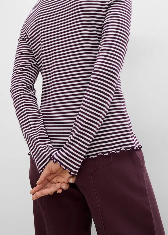 Rippshirt (2er Pack) aus reiner Baumwolle, bonprix