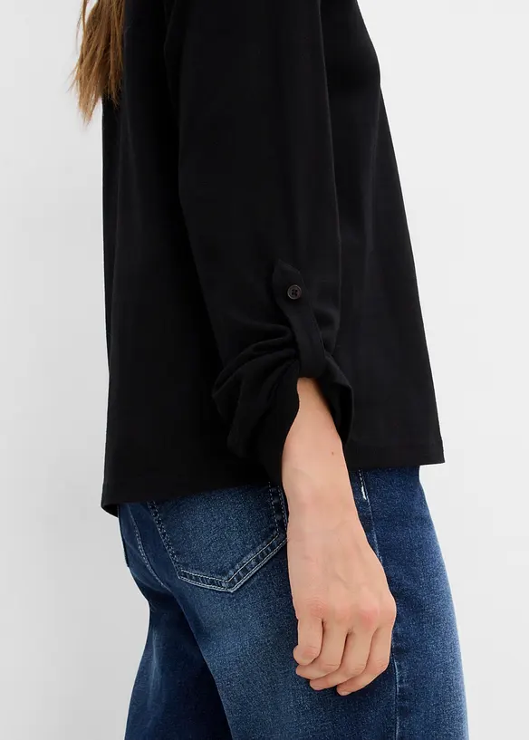 Langarmshirt aus reiner Bio-Baumwolle, bonprix
