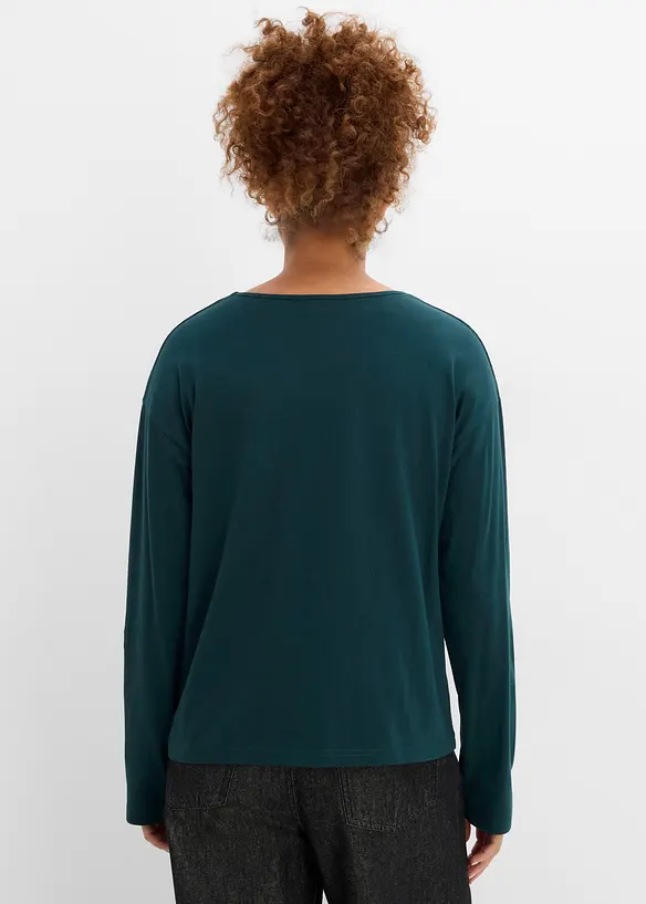 Langarmshirt aus reiner Bio-Baumwolle, bonprix