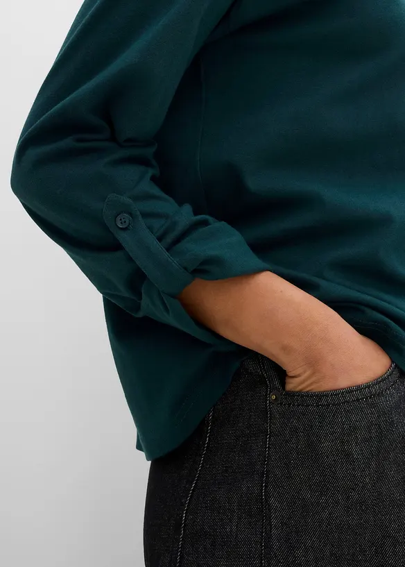 Langarmshirt aus reiner Bio-Baumwolle, bonprix