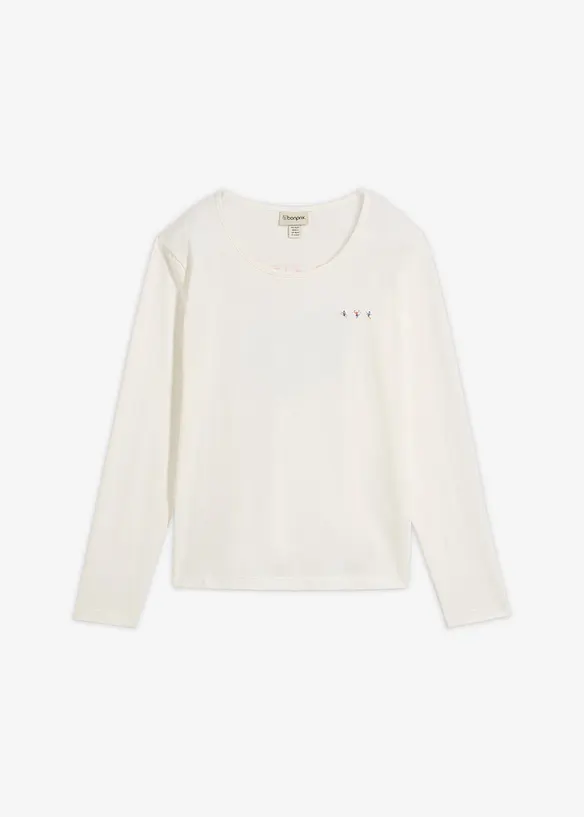 Langarmshirt aus purer Bio-Baumwolle, bonprix