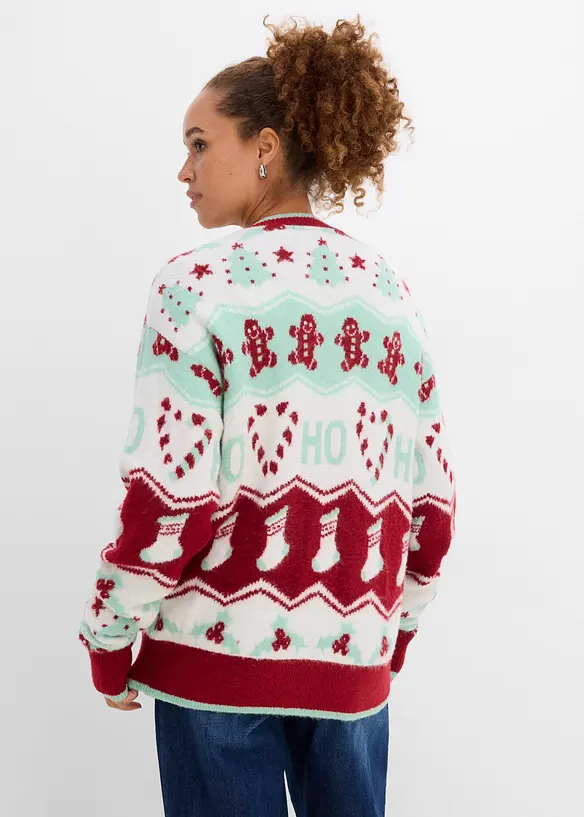 Weihnachtliche Strickjacke, bonprix