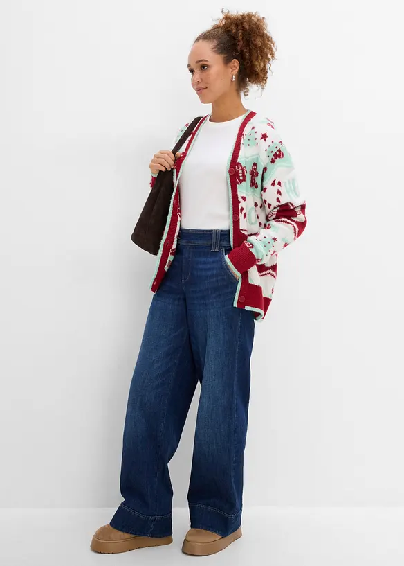 Weihnachtliche Strickjacke, bonprix