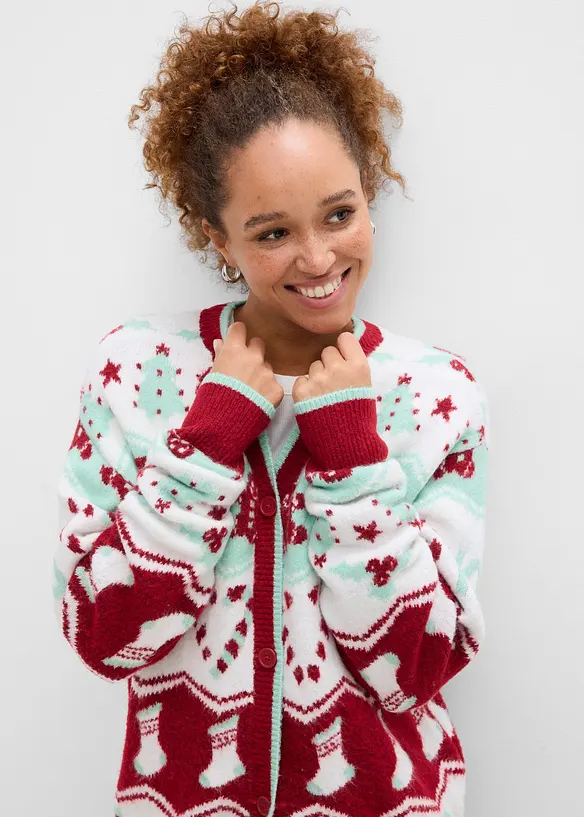 Weihnachtliche Strickjacke, bonprix