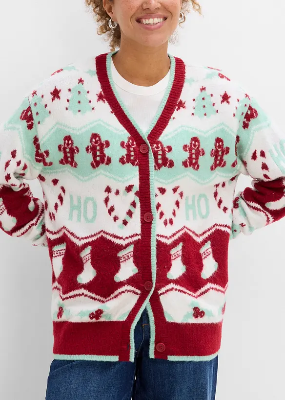 Weihnachtliche Strickjacke, bonprix