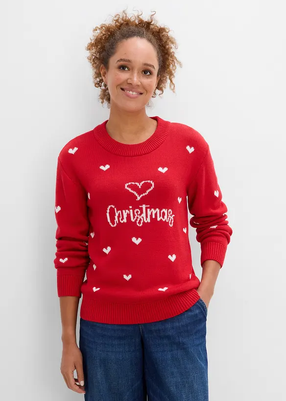 Feinstrickpullover aus Baumwoll-Mix, bonprix