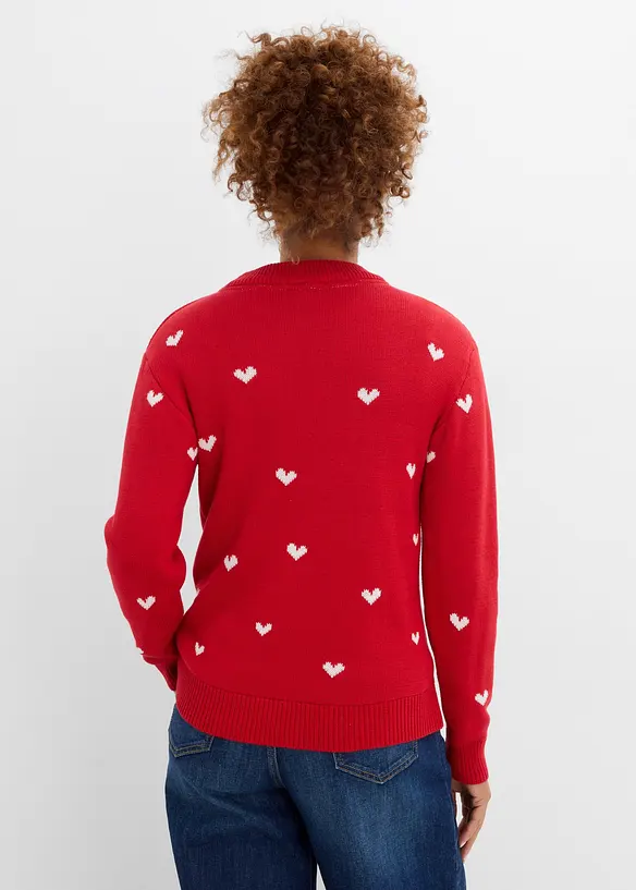 Feinstrickpullover aus Baumwoll-Mix, bonprix