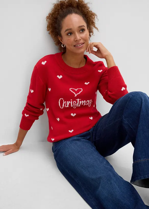 Feinstrickpullover aus Baumwoll-Mix, bonprix
