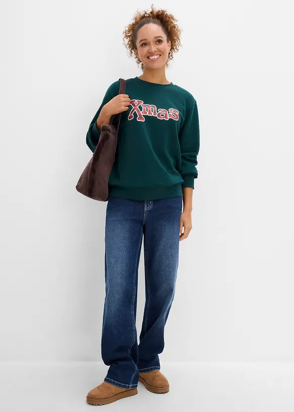 Sweat en coton majoritaire, bonprix