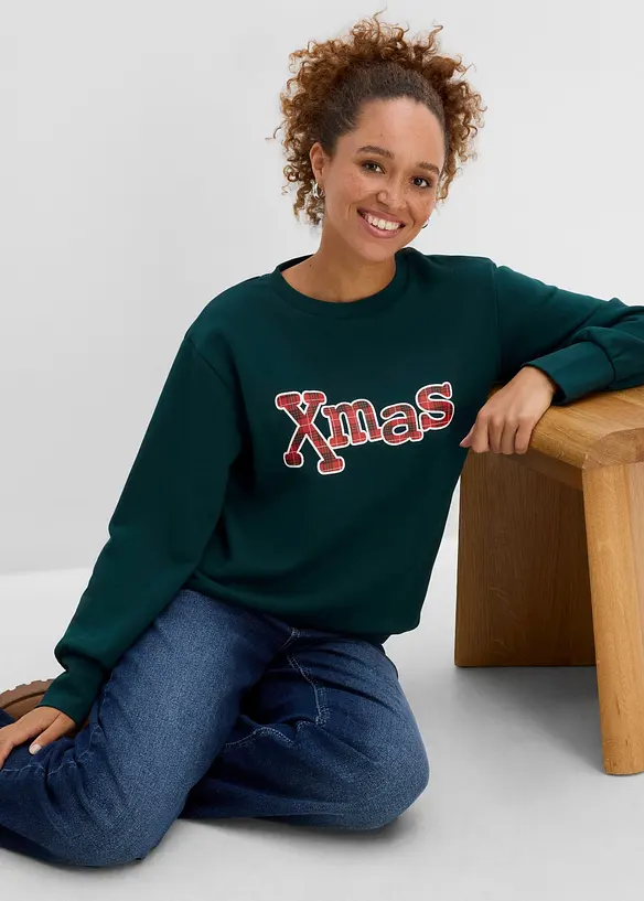 Sweat en coton majoritaire, bonprix