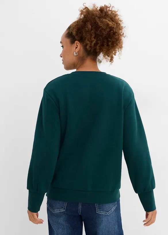 Sweat en coton majoritaire, bonprix
