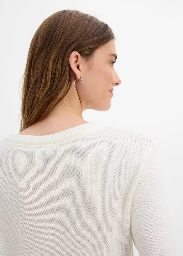 Pullover mit Weihnachtsmotiv, bonprix