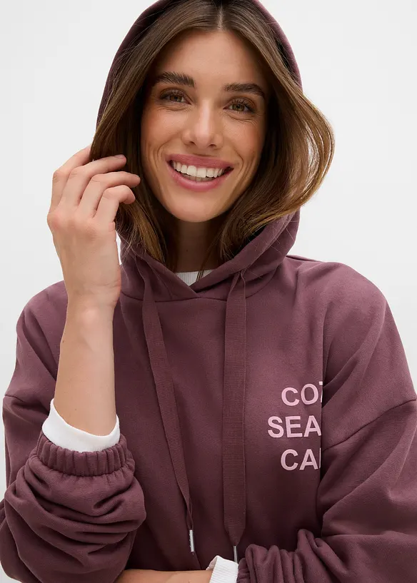 Sweat oversize 100% coton, bonprix