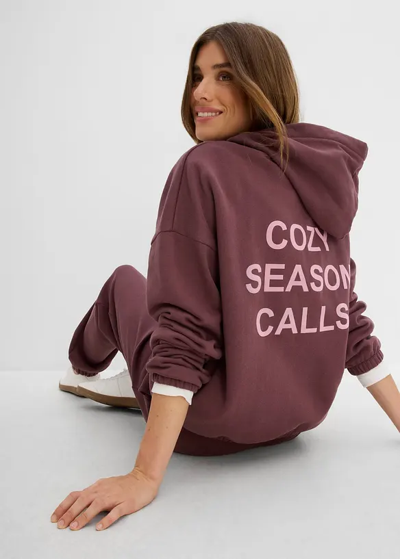 Sweat oversize 100% coton, bonprix