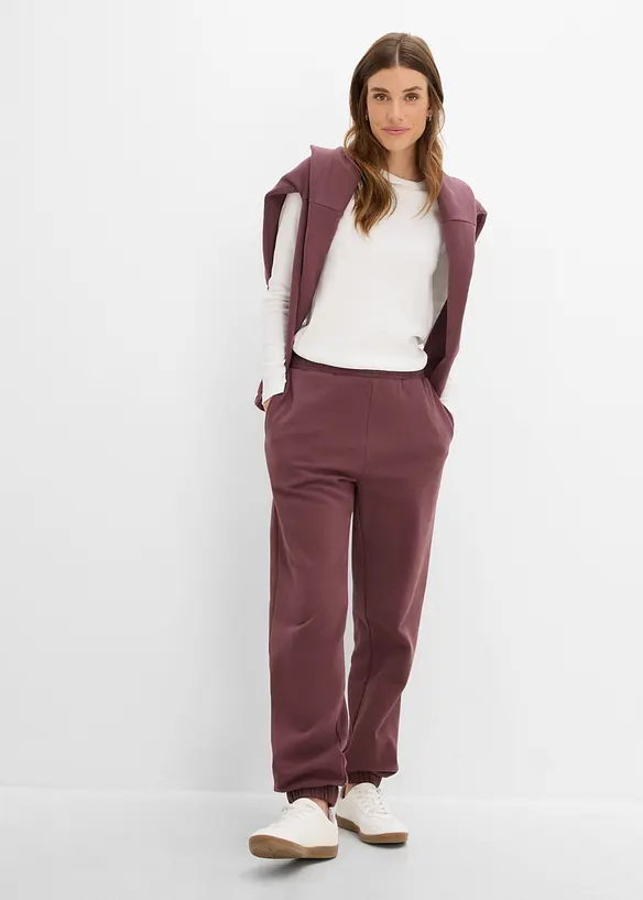 Pantalon sweat 100% coton, bonprix
