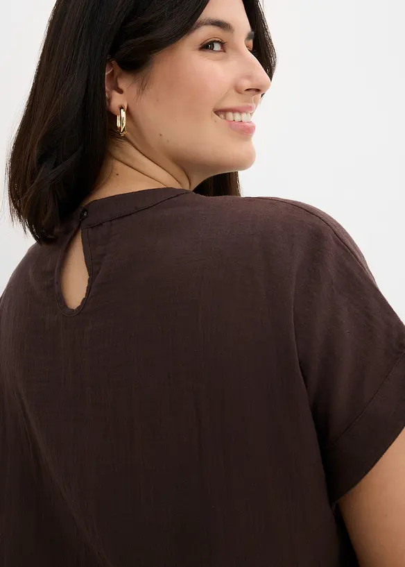 Blouse douce en gaze de coton, bonprix