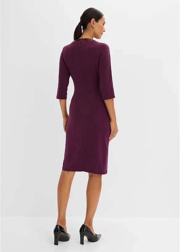 Jerseykleid mit Pailletten, bonprix