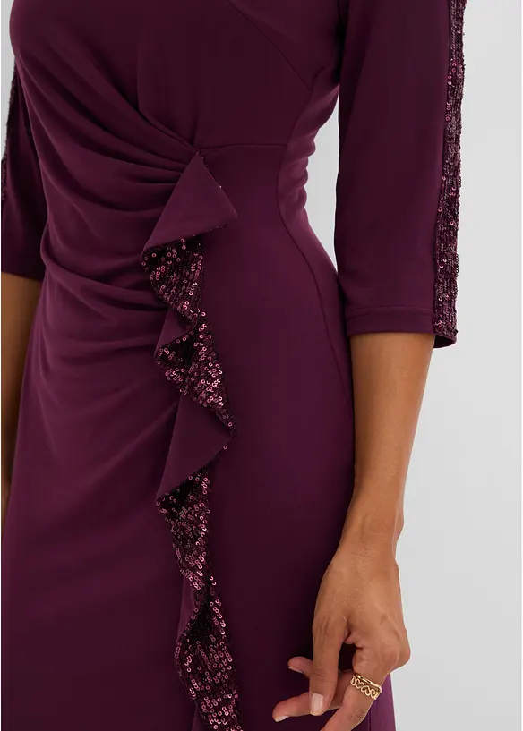 Jerseykleid mit Pailletten, bonprix