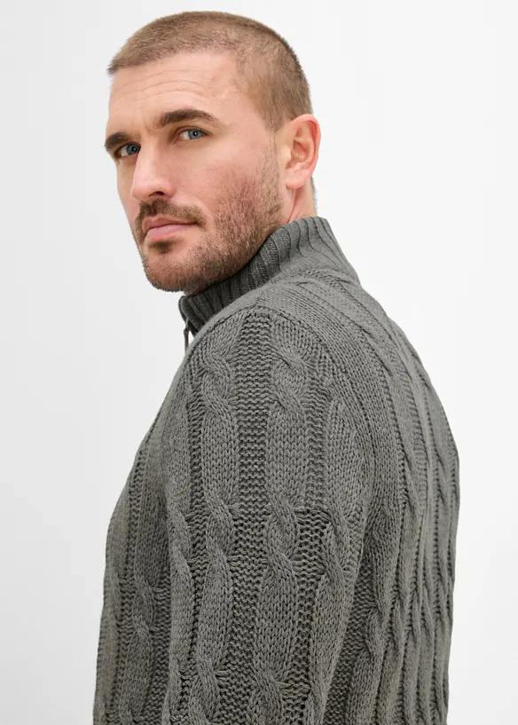 Troyer mit Zopfmuster, bonprix