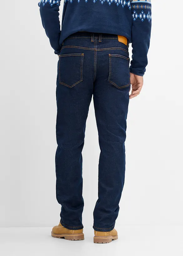 Thermo Classic-Fit-Jeans mit w&auml;rmendem Fleecefutter, Straight, bonprix