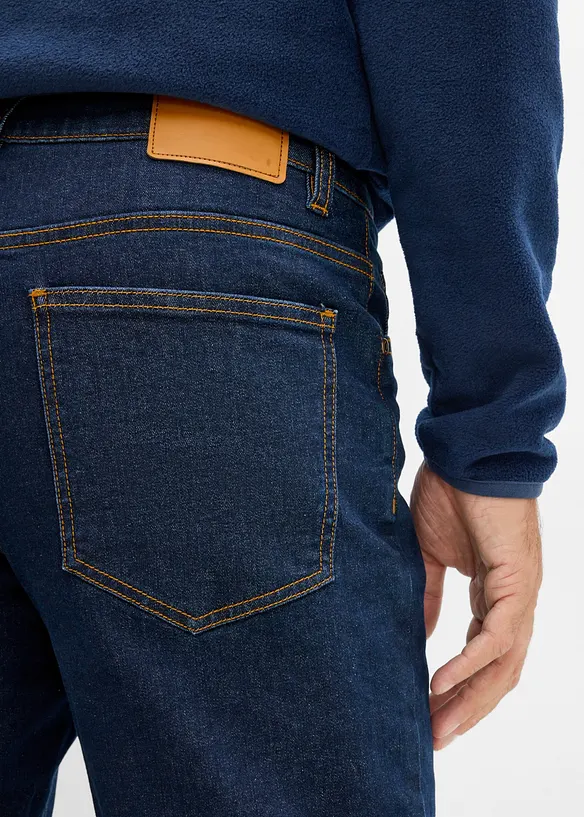 Thermo Classic-Fit-Jeans mit w&auml;rmendem Fleecefutter, Straight, bonprix