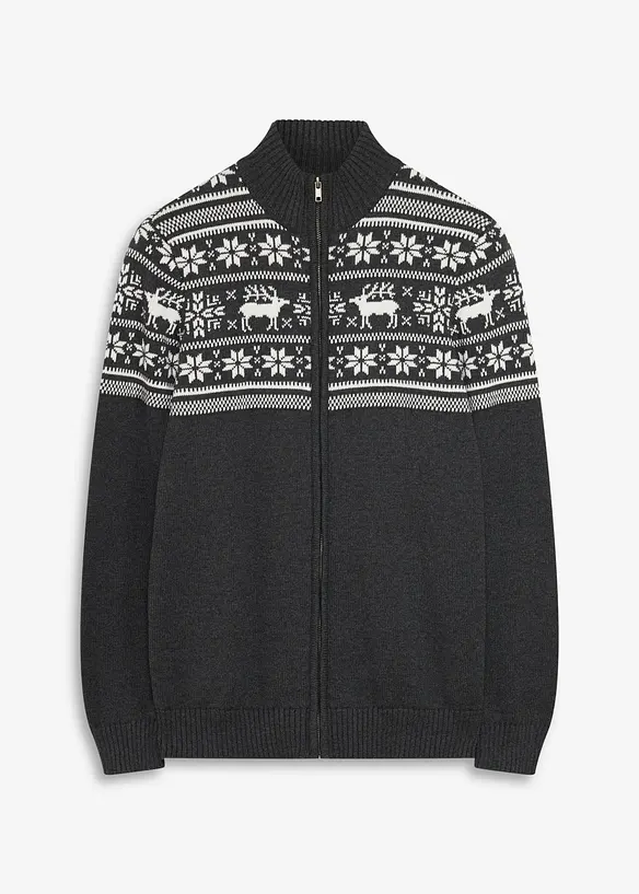 Norweger-Strickjacke in Regular Fit, bonprix