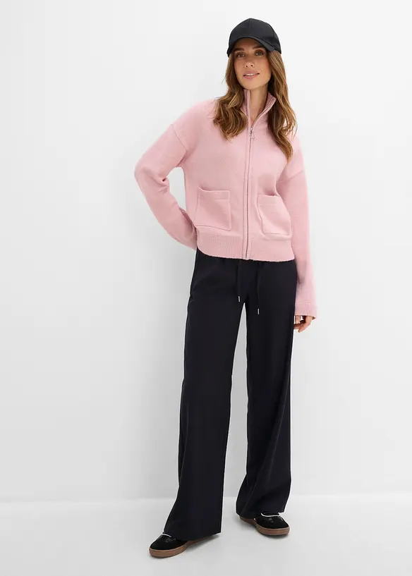 Pantalon en viscose m&eacute;lang&eacute;e, bonprix