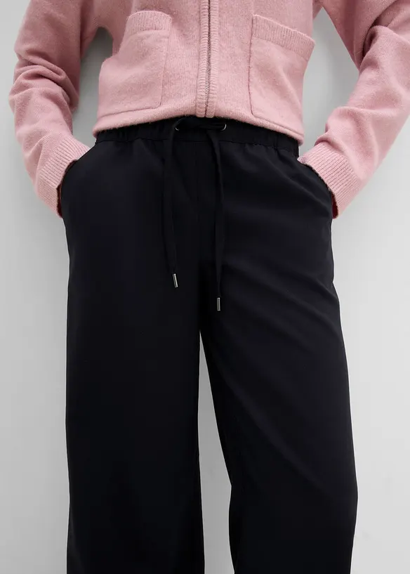 Pantalon en viscose m&eacute;lang&eacute;e, bonprix