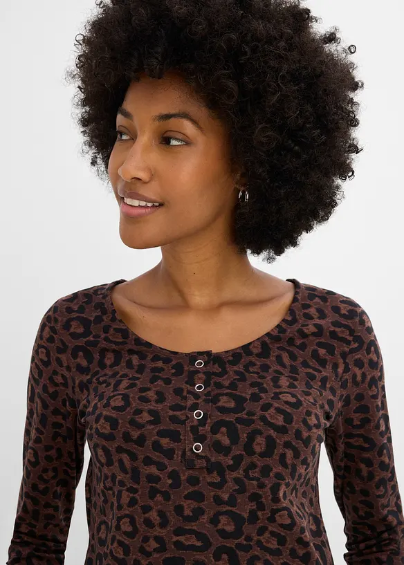 Langarmshirt (3er Pack) aus Baumwoll-Elasthan-Mix, bonprix