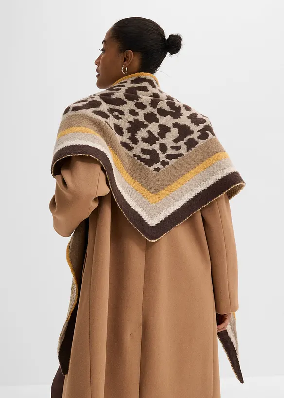 &Eacute;charpe triangle moelleuse &agrave; motif l&eacute;opard, bonprix