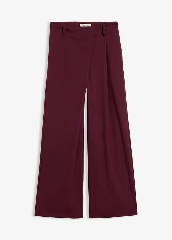 Pantalon large &agrave; pinces, fluide, bonprix