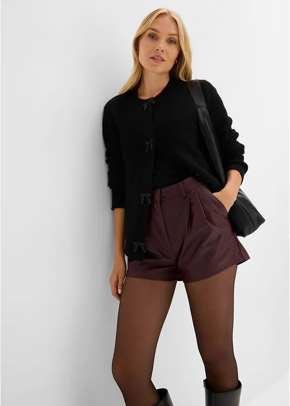 Short en tissu rev&ecirc;tu, bonprix