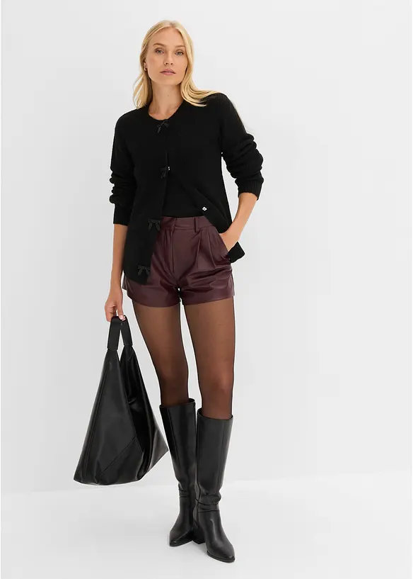 Short en tissu rev&ecirc;tu, bonprix