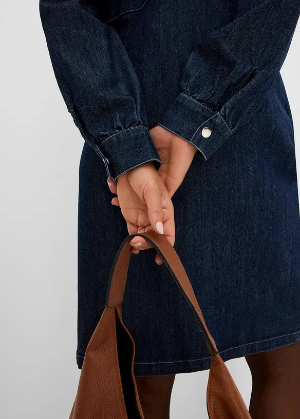 Robe courte en jean, bonprix