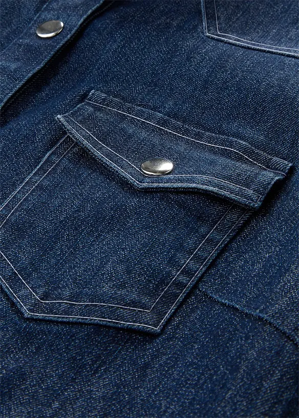 Robe courte en jean, bonprix
