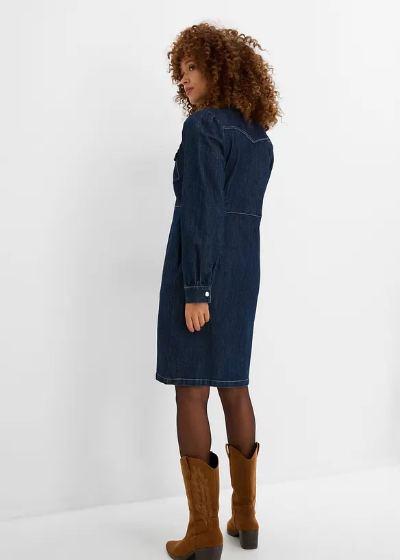 Robe courte en jean, bonprix