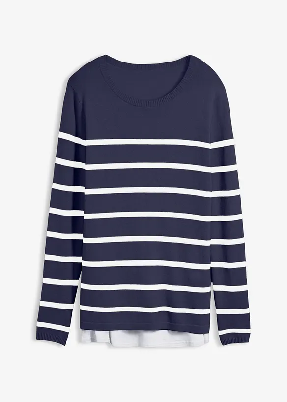 Pull de grossesse et d&rsquo;allaitement en maille l&eacute;g&egrave;re, bonprix