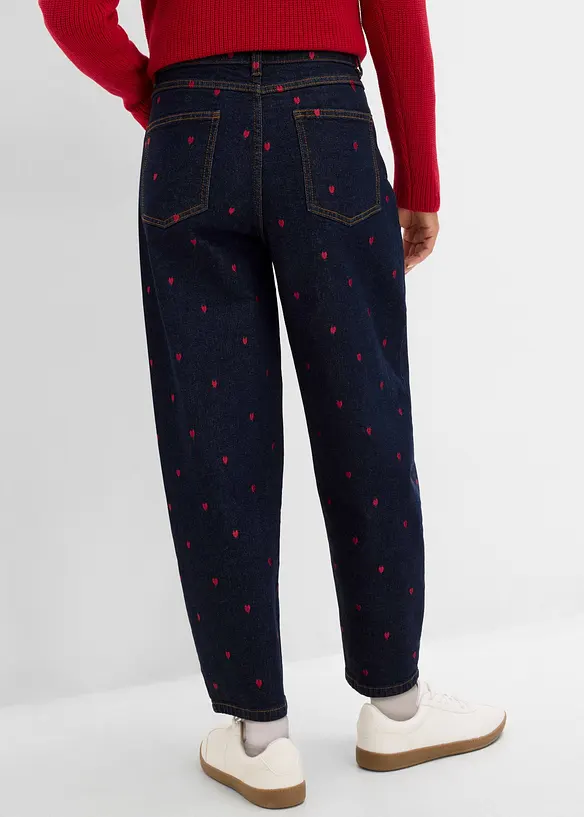 Barrel-Jeans High Waist, bonprix