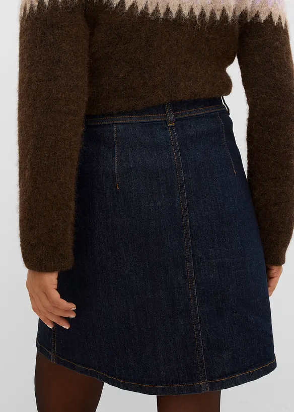 Jeansrock mit Knopfleiste, bonprix