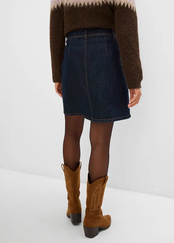 Jeansrock mit Knopfleiste, bonprix