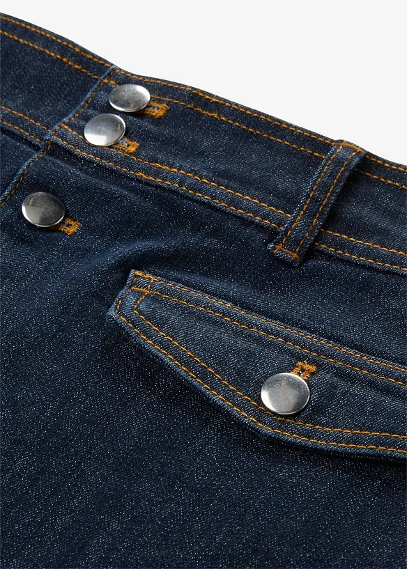 Jeansrock mit Knopfleiste, bonprix