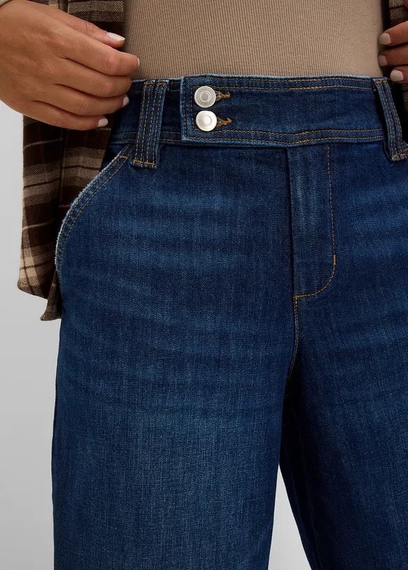 Wide-Leg-Jeans High Waist, bonprix