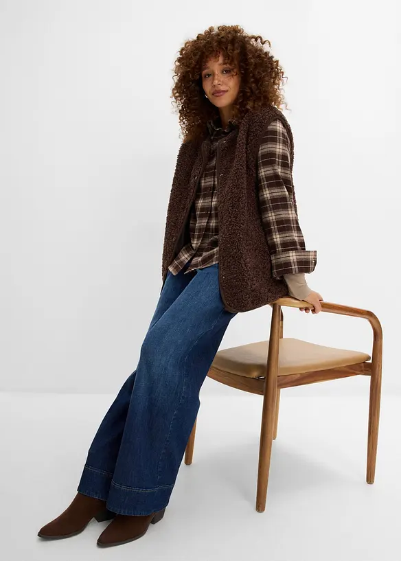 Wide-Leg-Jeans High Waist, bonprix