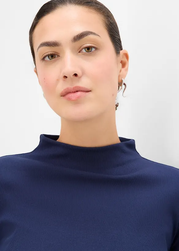 Geripptes Langarmshirt, bonprix