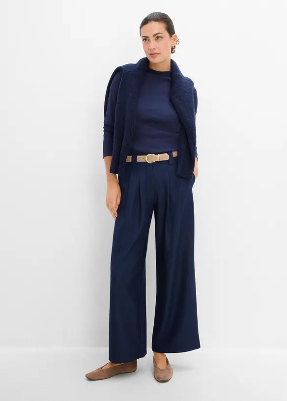 Geripptes Langarmshirt, bonprix