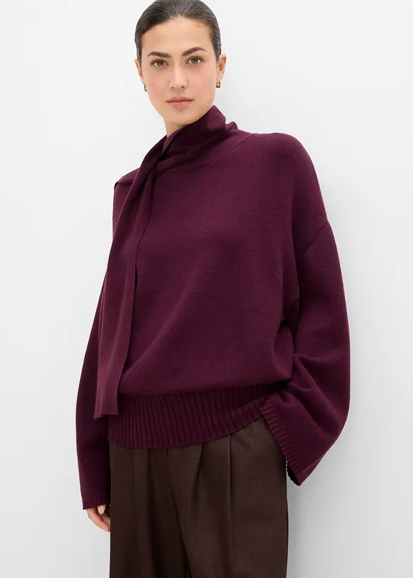 Pull oversize et doux en viscose majoritaire, bonprix