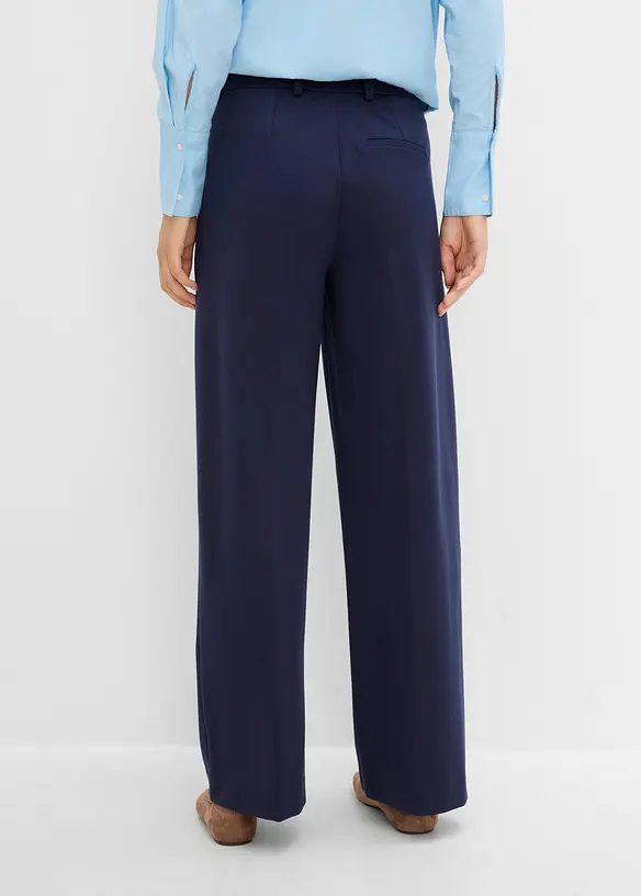 Bundfaltenhose aus bequemen Punto di Roma, bonprix