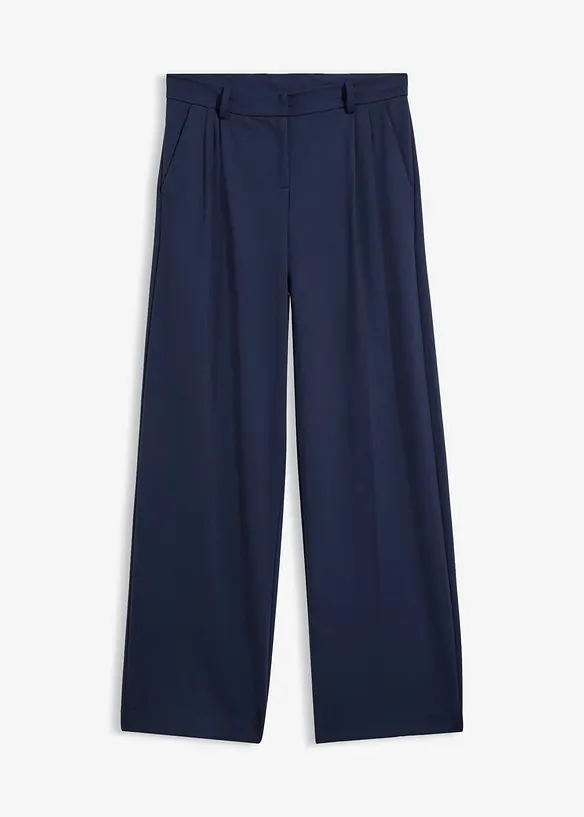Bundfaltenhose aus bequemen Punto di Roma, bonprix