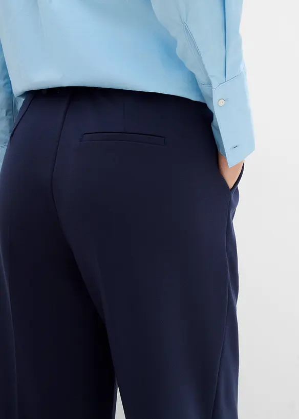 Bundfaltenhose aus bequemen Punto di Roma, bonprix