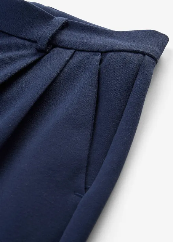Bundfaltenhose aus bequemen Punto di Roma, bonprix